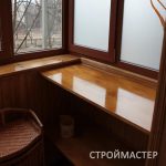 Внутреняя отделка балкона в Одинцово