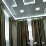 Натяжной потолок в зале Одинцово